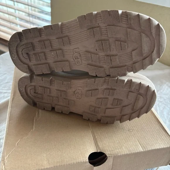 UGG Women's The Ugg Lug Lace-Up Platform Boots White/Cream Size 5 - Picture 13 of 16